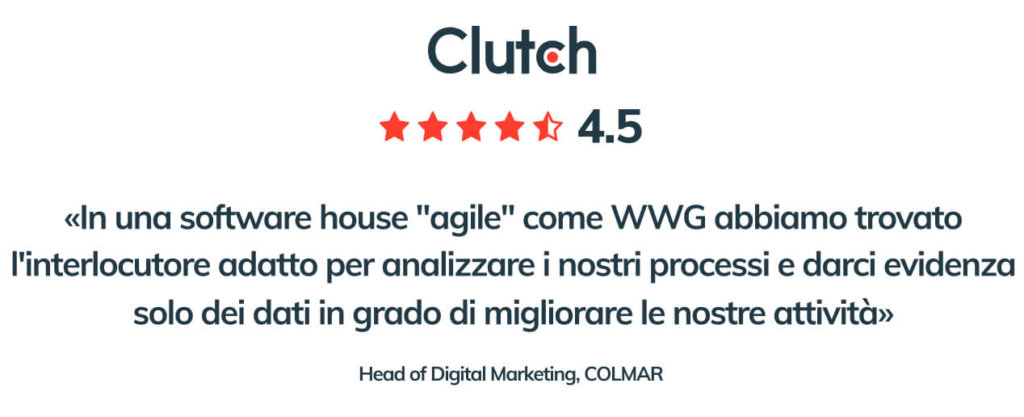 Blog post 2 inside Per CLUTCH.CO WWG è tra le migliori software house italiane in ambito sviluppo web, servizi IT e sviluppo app