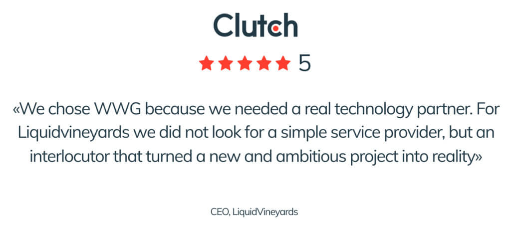 Blog post 3 inside For CLUTCH.CO WWG is one of the best Italian software house in the field of web development, IT services and app development